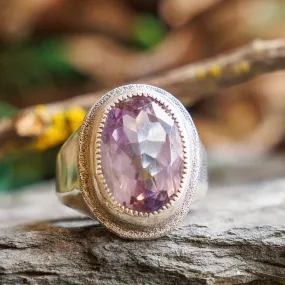 Large Oval Amethyst Ring