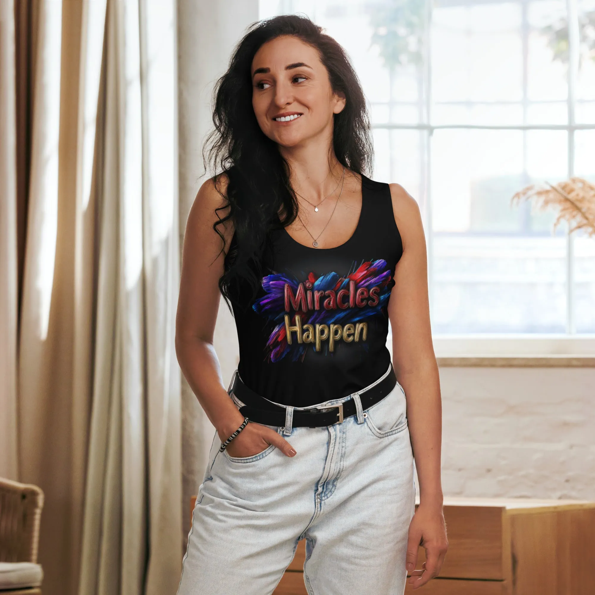 Miracles Happen: Bold Beginnings Sublimation Cut & Sew Tank Top