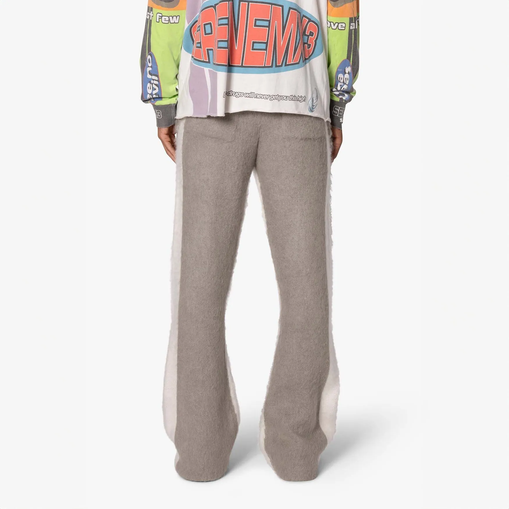 MNML Fuzzy Stripe Sweatpants