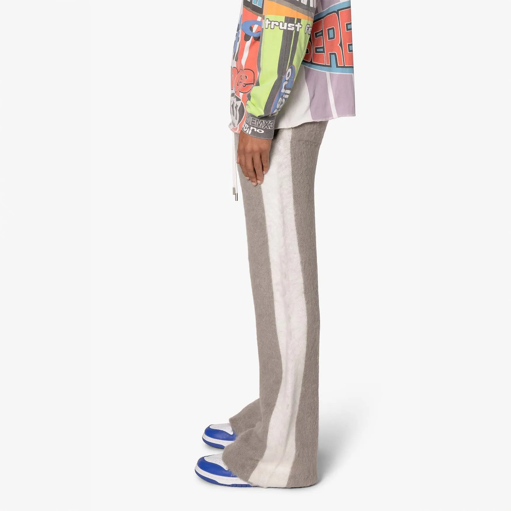 MNML Fuzzy Stripe Sweatpants