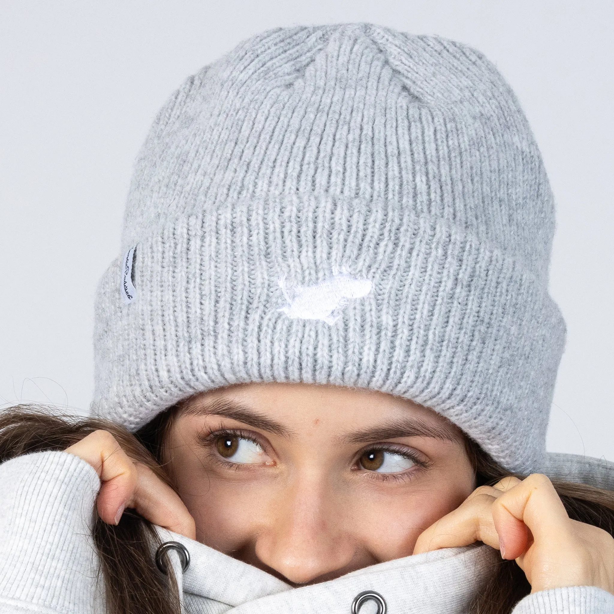 Moomintroll Active Socks and Beanie Christmas Combo - Grey & White