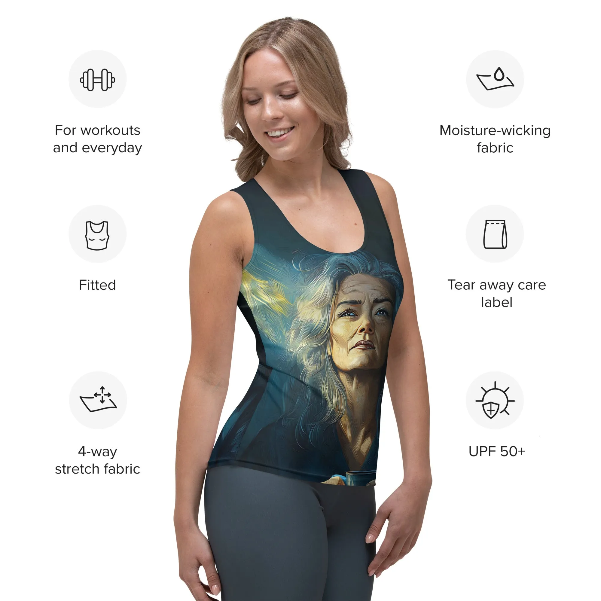 Morning Bliss Sublimation Cut & Sew Tank Top