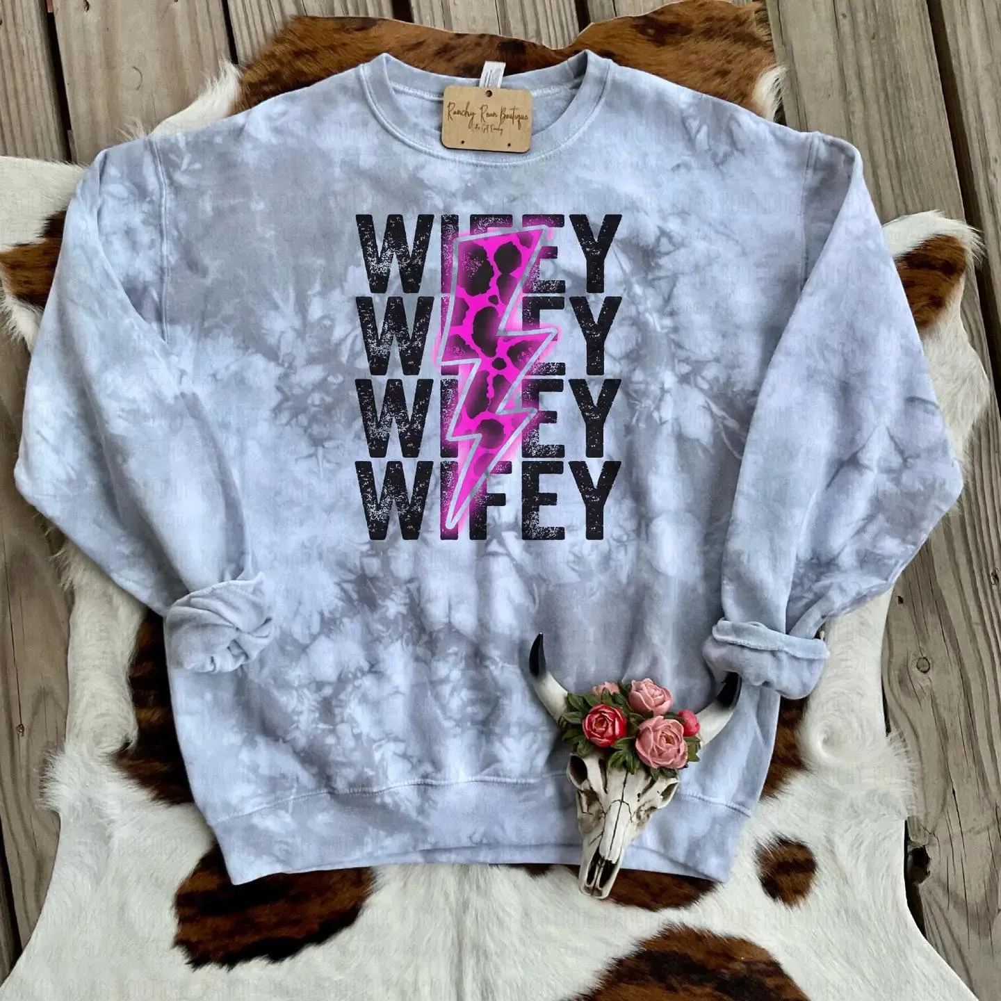 Neon Wifey Bolt Sweatshirt