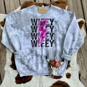Neon Wifey Bolt Sweatshirt