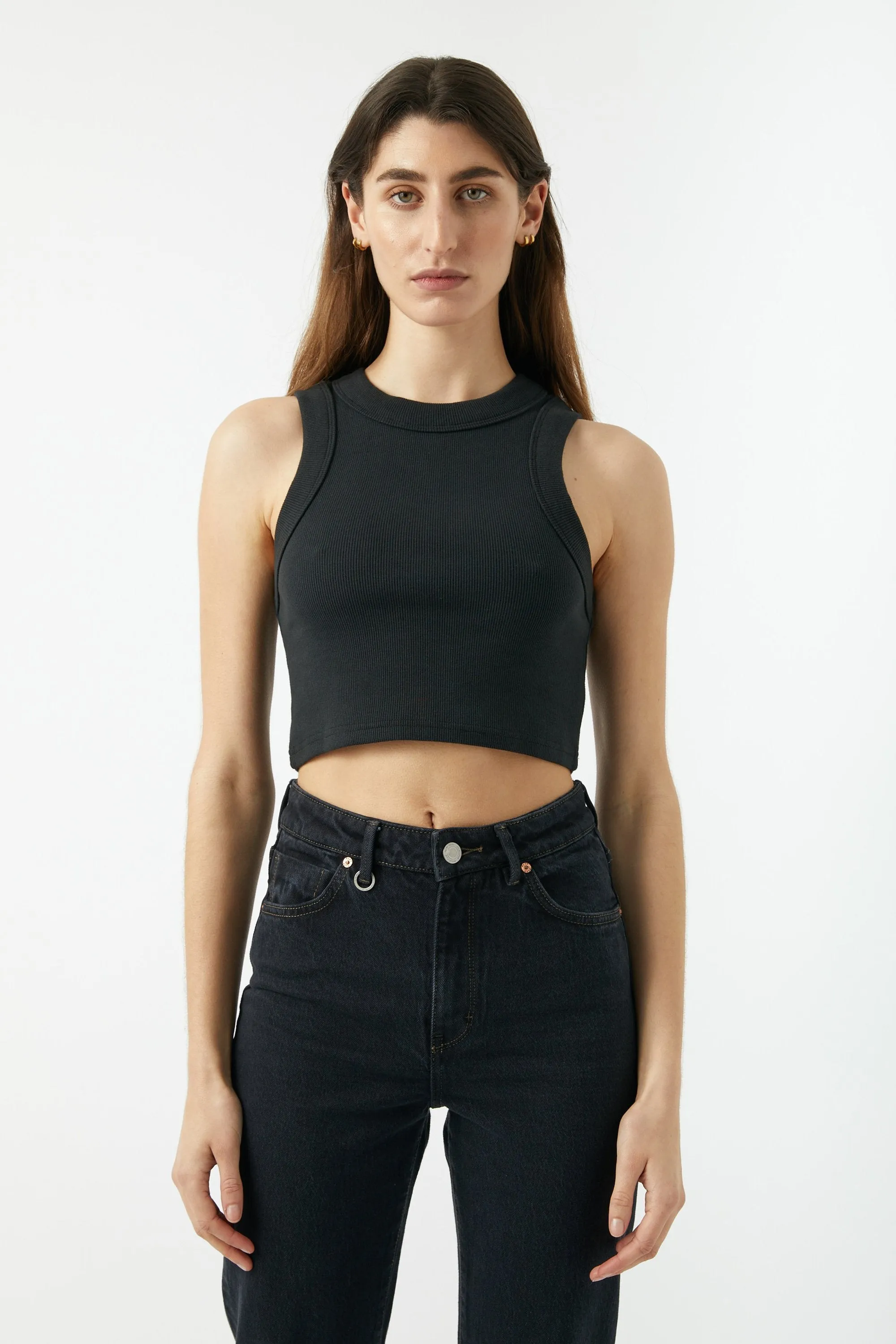 NEUW Womens Jonesy Crop Top - Black