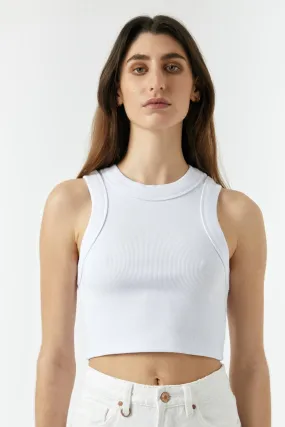 NEUW Womens Jonesy Crop Top - White