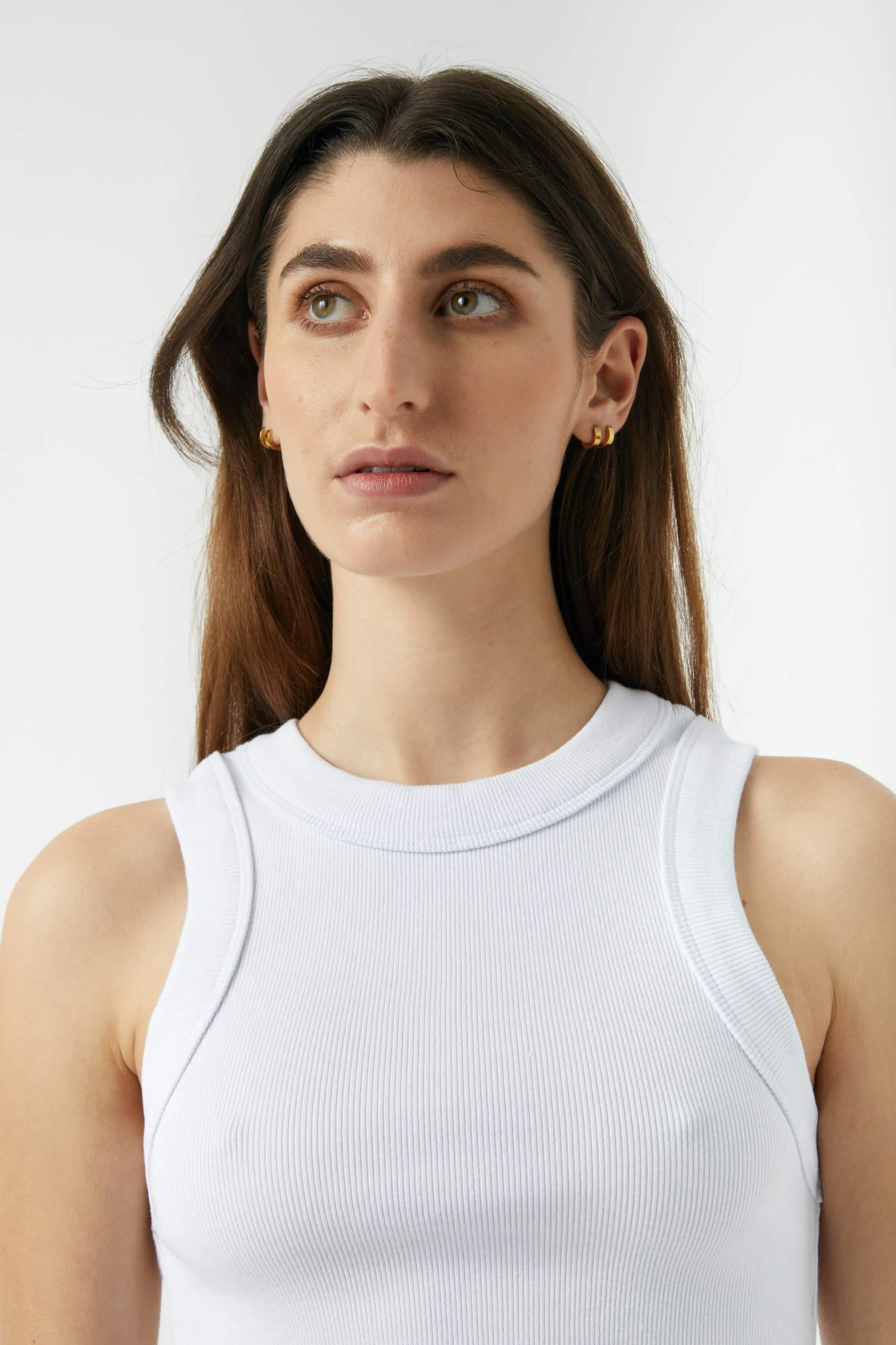 NEUW Womens Jonesy Crop Top - White