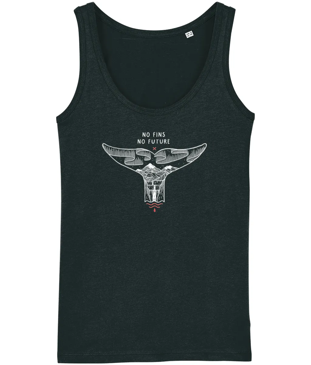 No Fins No Future Logo Front Women's Tank Top