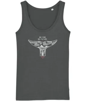 No Fins No Future Logo Front Women's Tank Top
