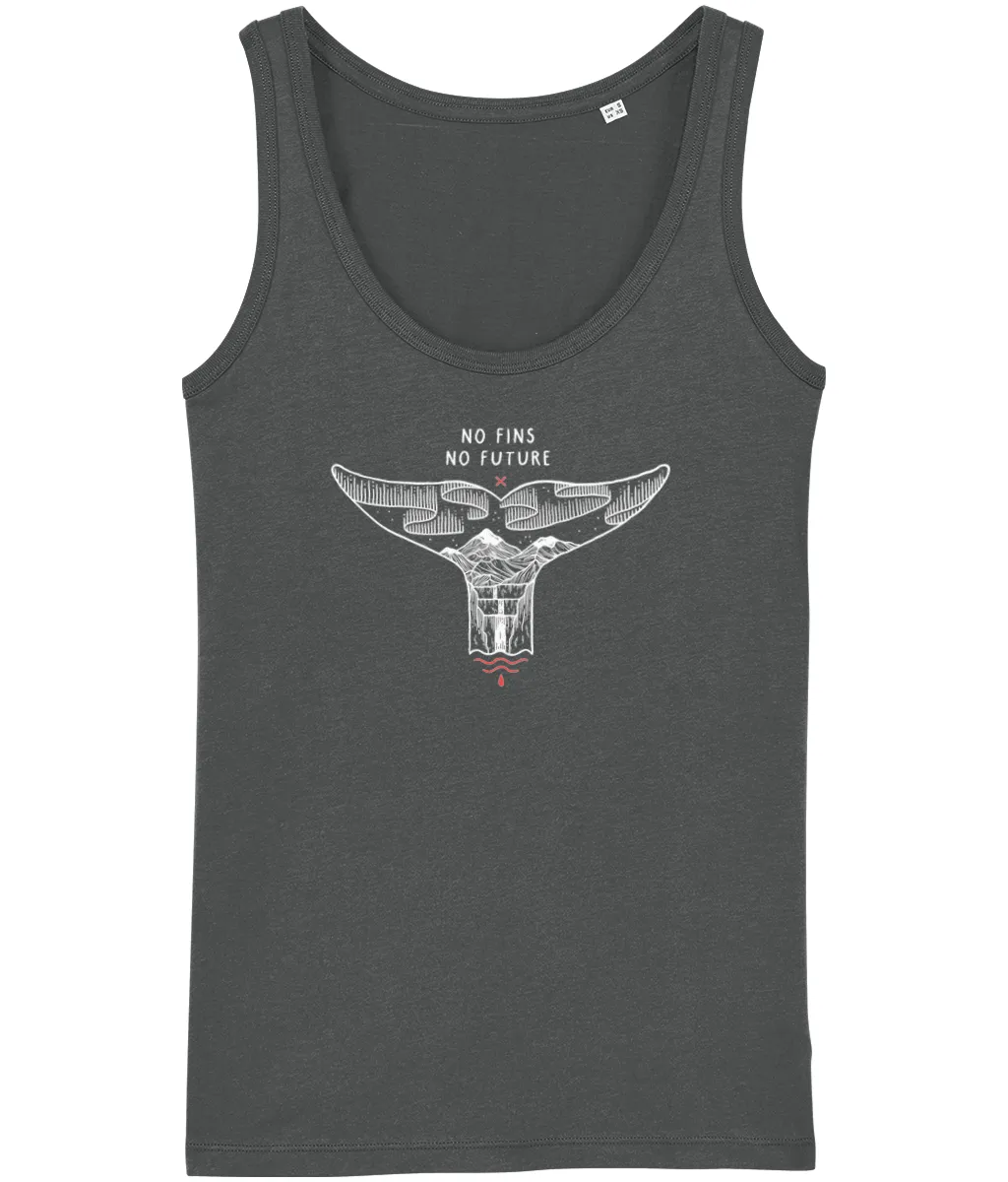 No Fins No Future Logo Front Women's Tank Top