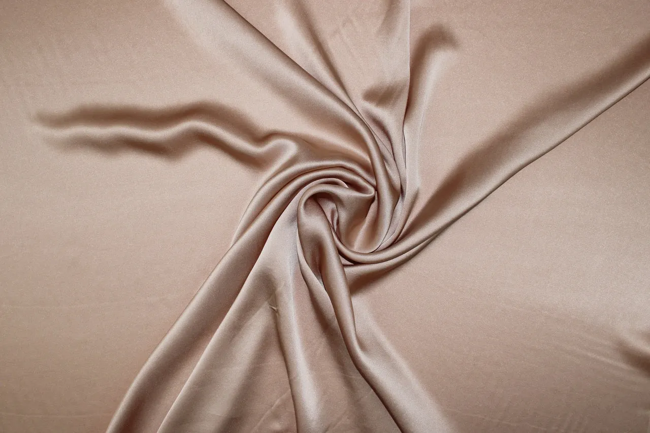 NY Designer Silk Charmeuse - Dusty Apricot