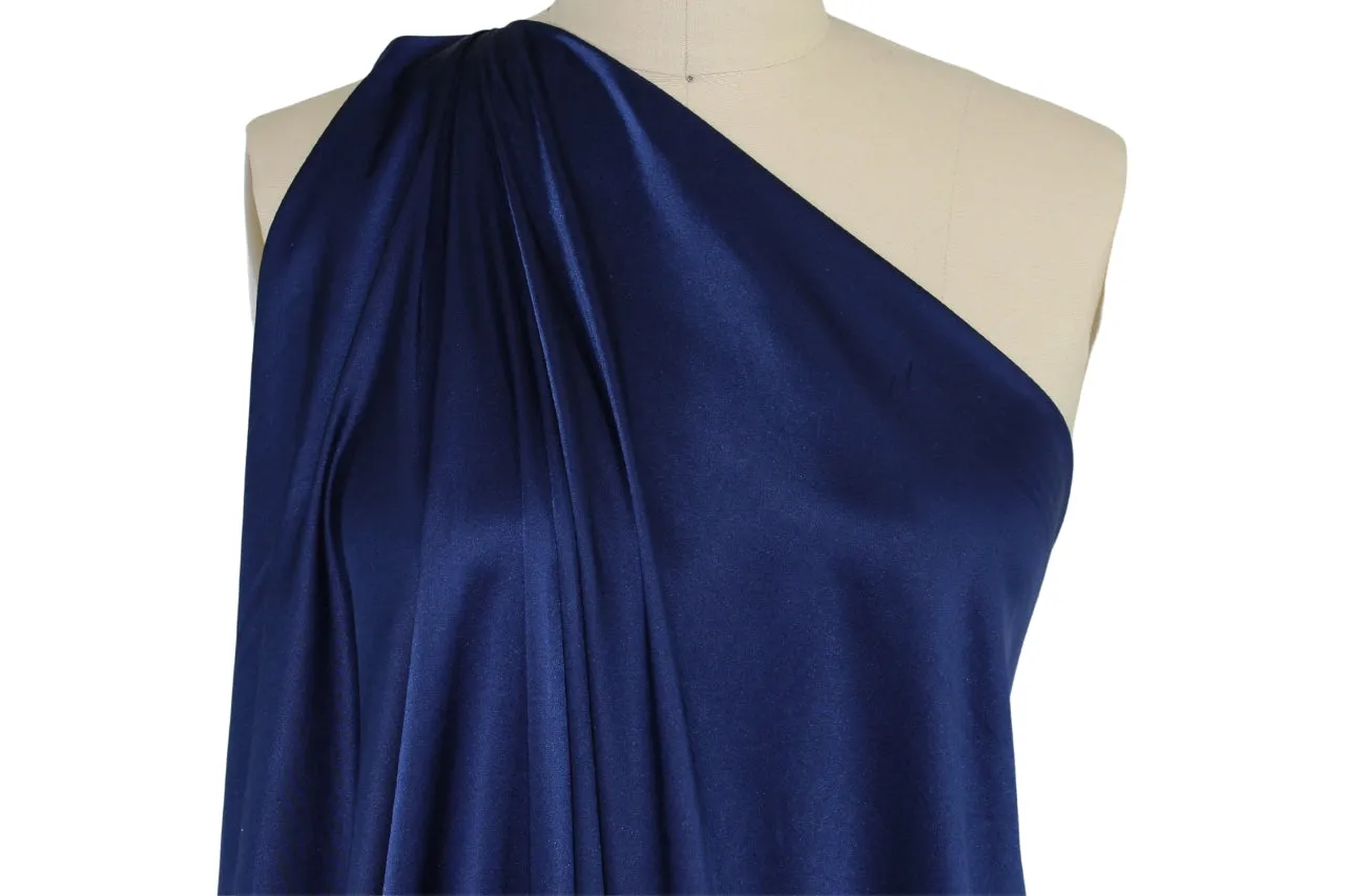 NY Designer Silk Charmeuse - Ensign Blue