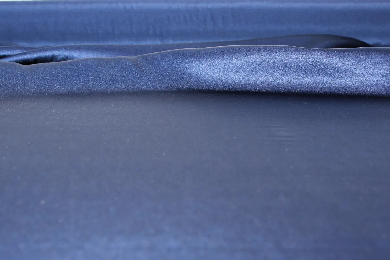 NY Designer Silk Charmeuse - Ensign Blue