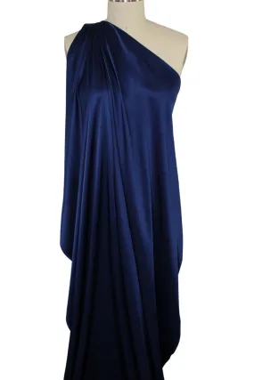 NY Designer Silk Charmeuse - Ensign Blue