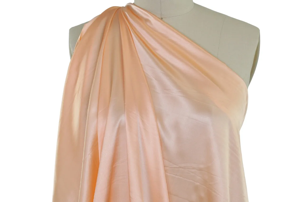 NY Designer Silk Charmeuse - Peach Sorbet