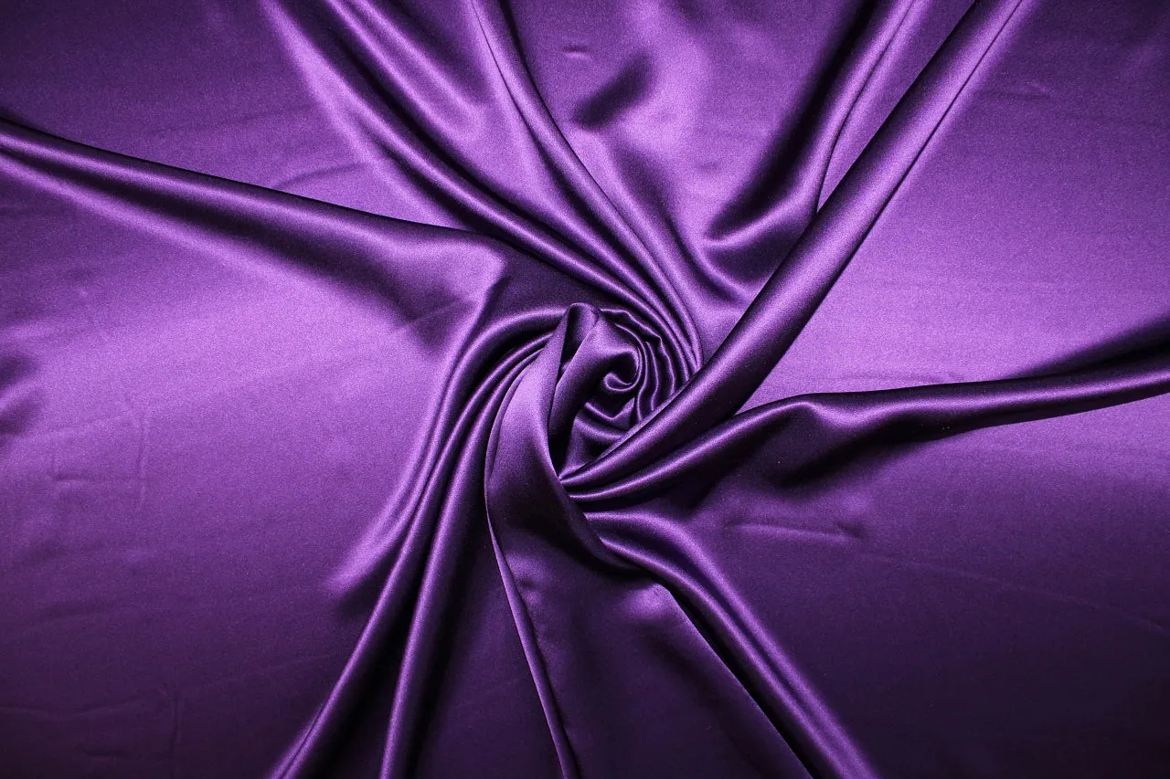 NY Designer Silk Charmeuse - Royal Purple
