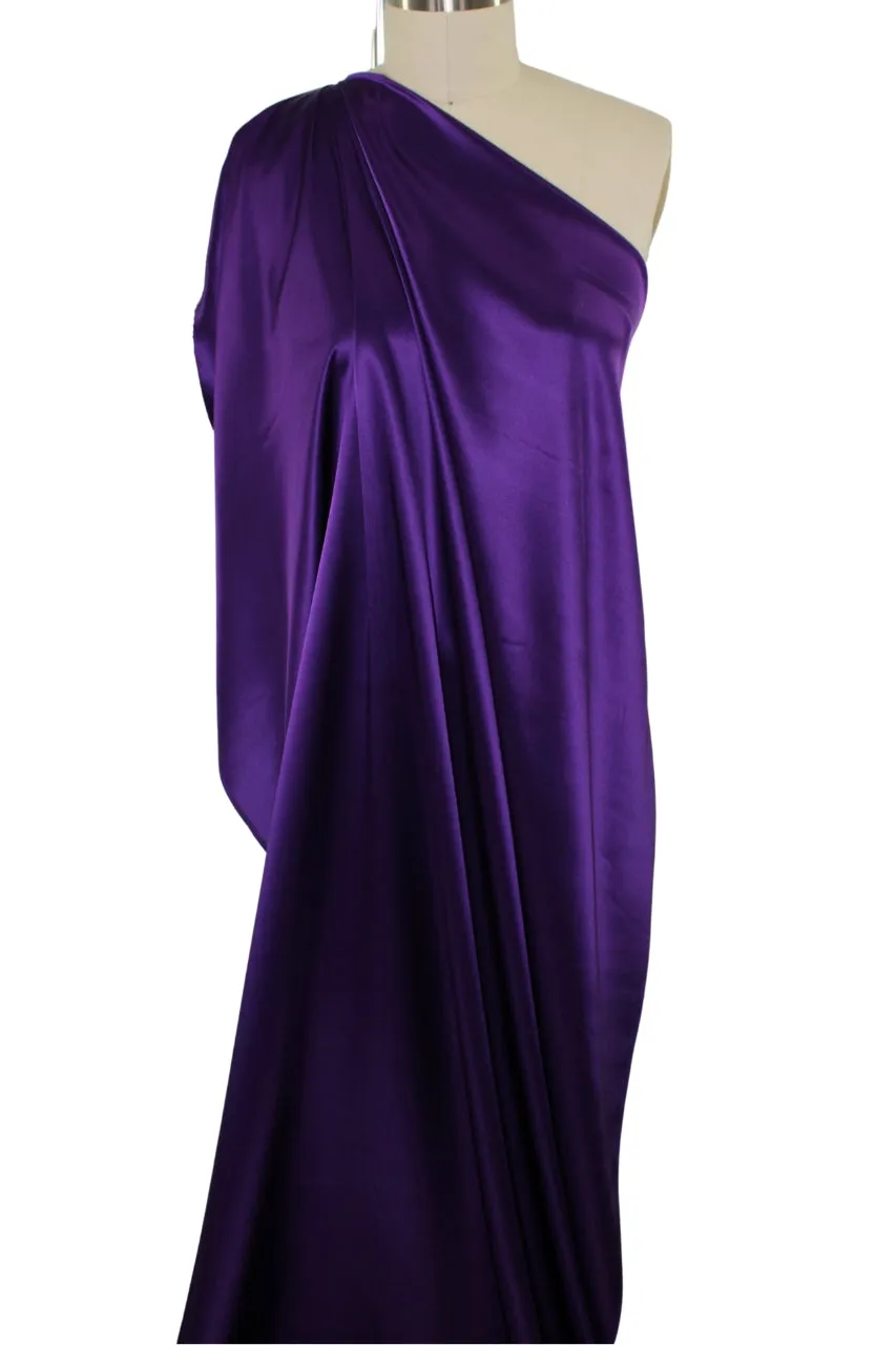 NY Designer Silk Charmeuse - Royal Purple