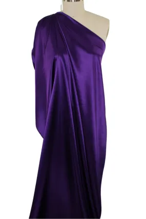 NY Designer Silk Charmeuse - Royal Purple