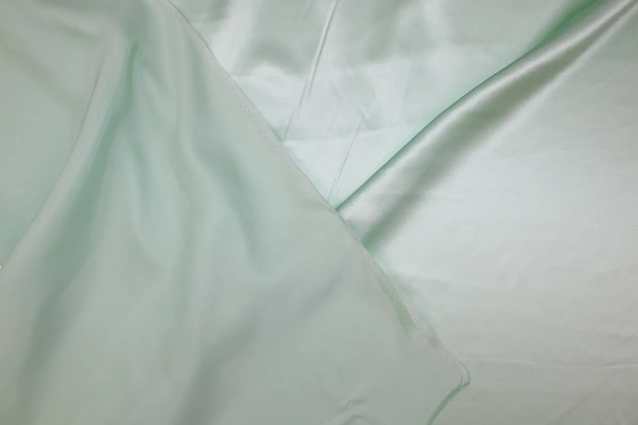 NY Designer Silk Charmeuse - Soft Mint