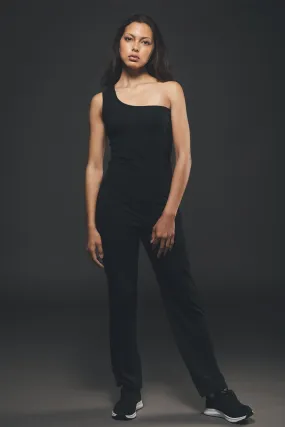 One Shoulder Jumpsuit in Black