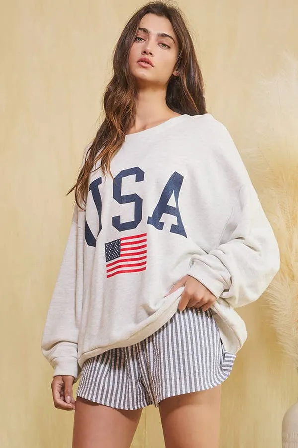 Party in the USA Oversized Sweatshirt
