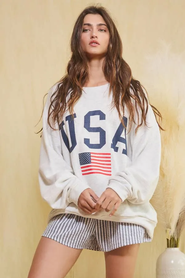 Party in the USA Oversized Sweatshirt