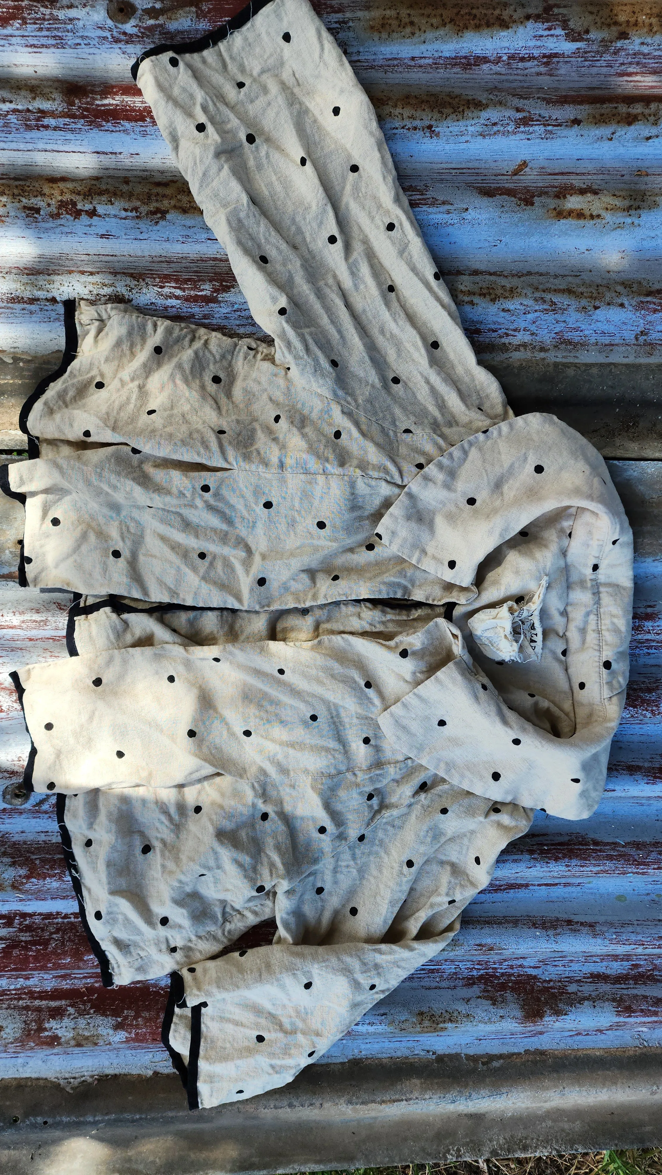 Peter Pan jacket ( Linen) Herringbone