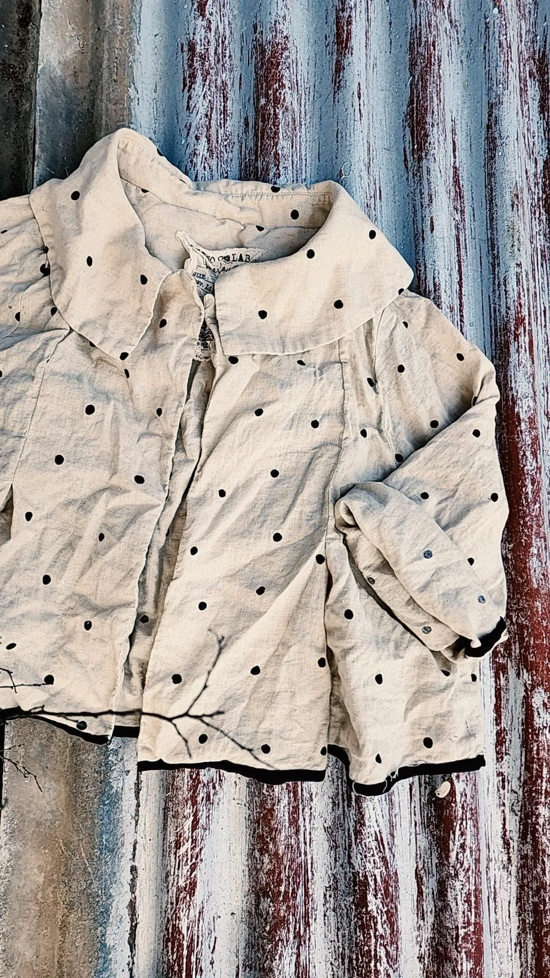 Peter Pan jacket ( Linen) Herringbone