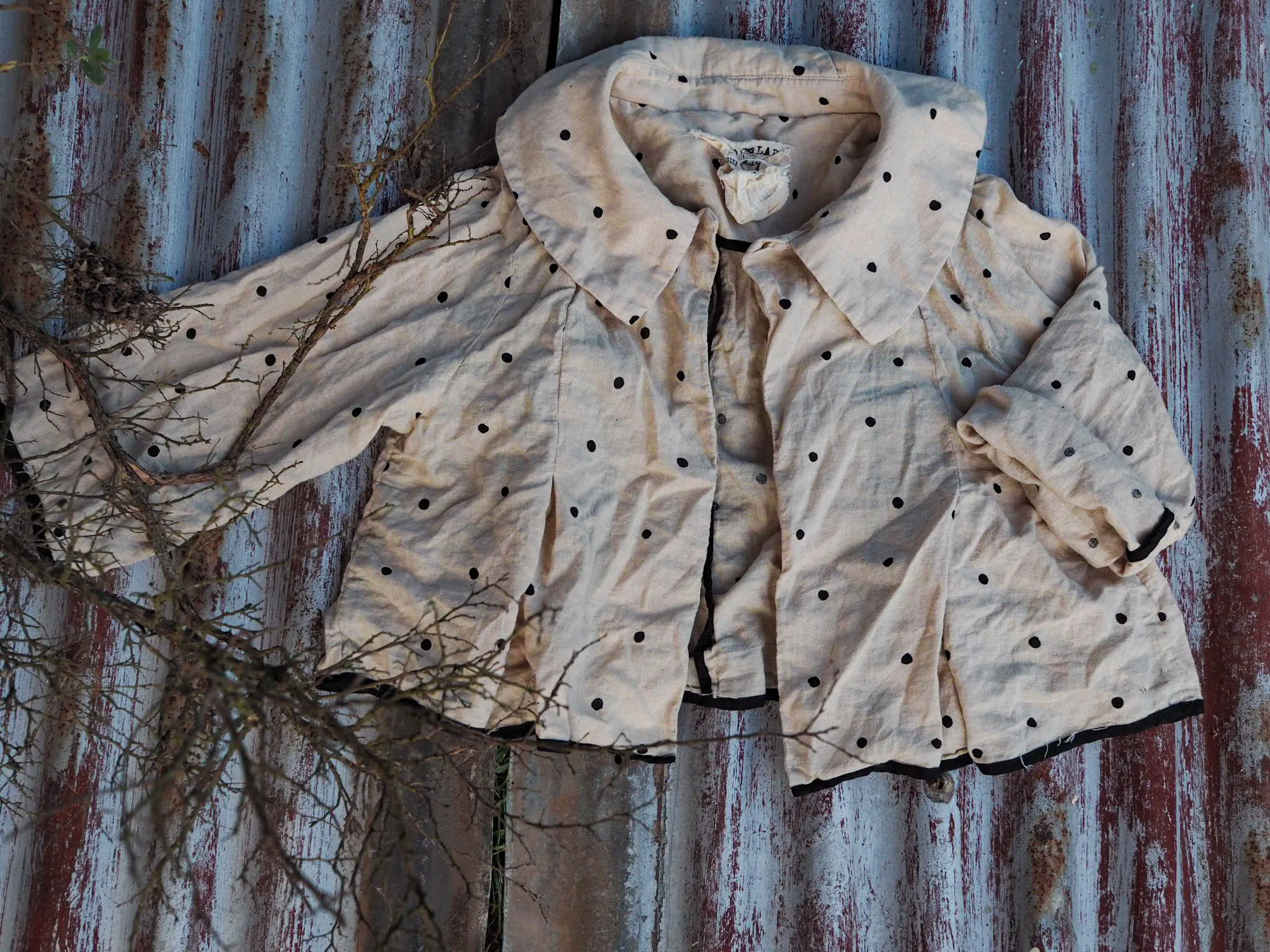 Peter Pan jacket ( Linen) Herringbone