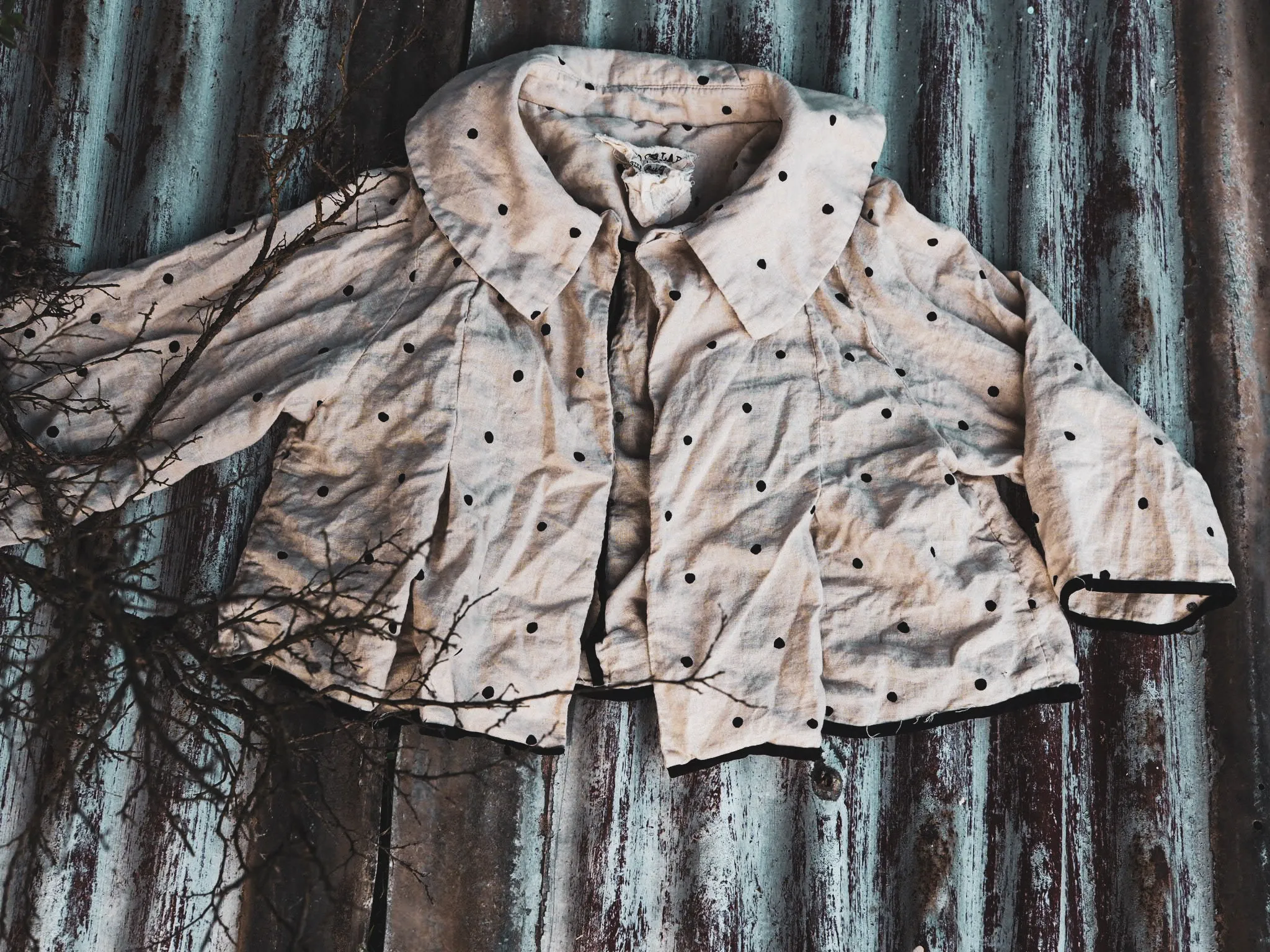 Peter Pan jacket ( Linen) Herringbone
