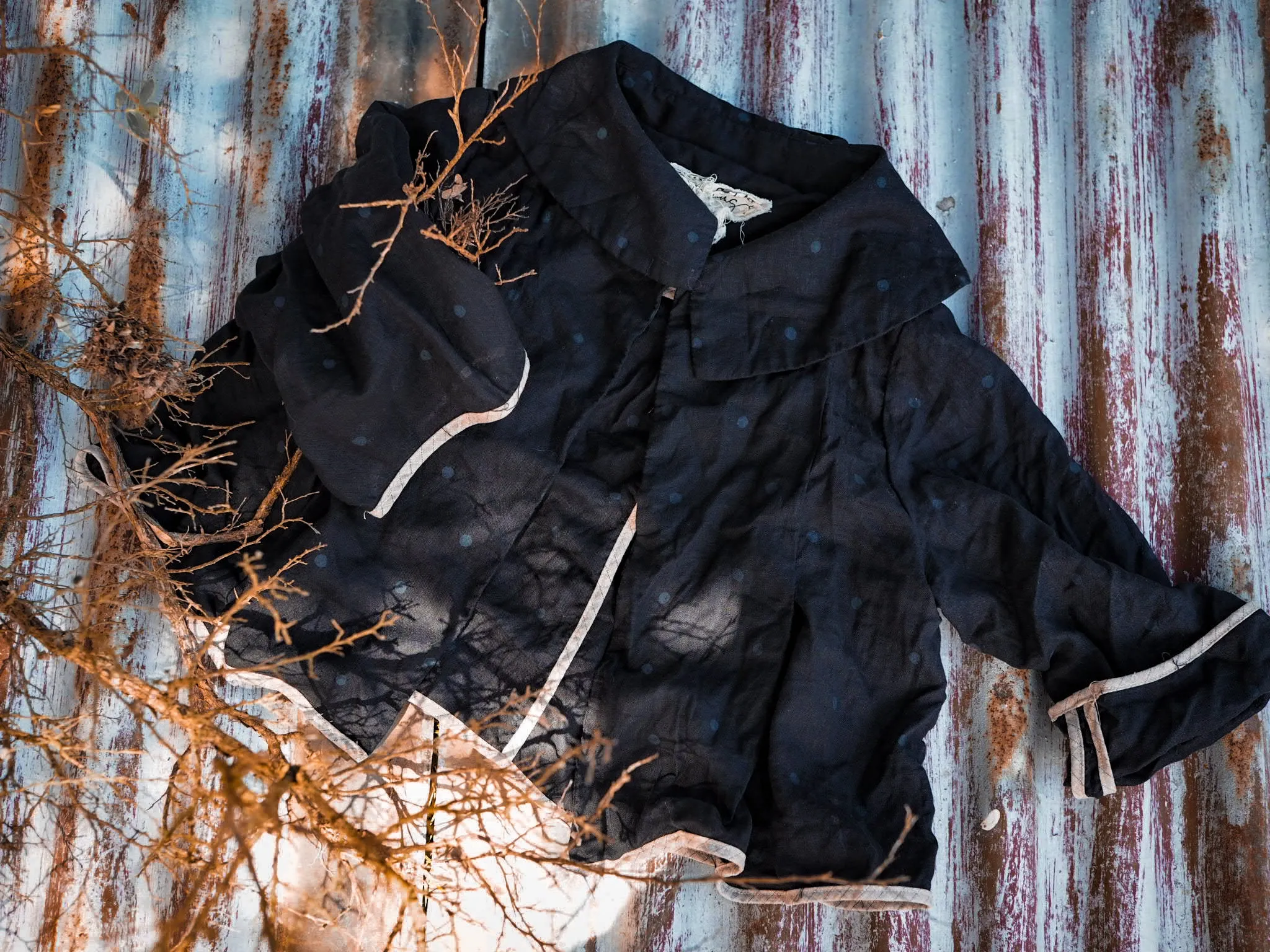 Peter Pan jacket ( Linen) Spots