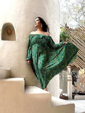 Quilted Cotton Kimono Duster Is Unusual and Colorful  (Yellow)
