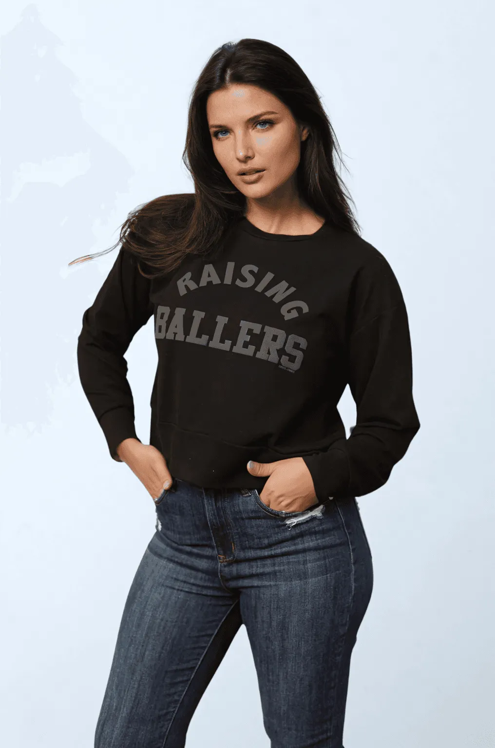 Raising Ballers Cropped Sweatshirt