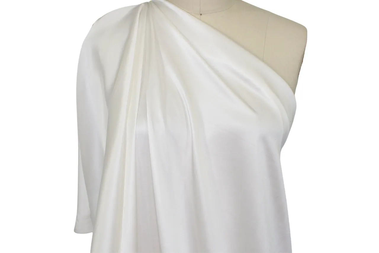 Randi Rahm Silk Charmeuse - Bridal White