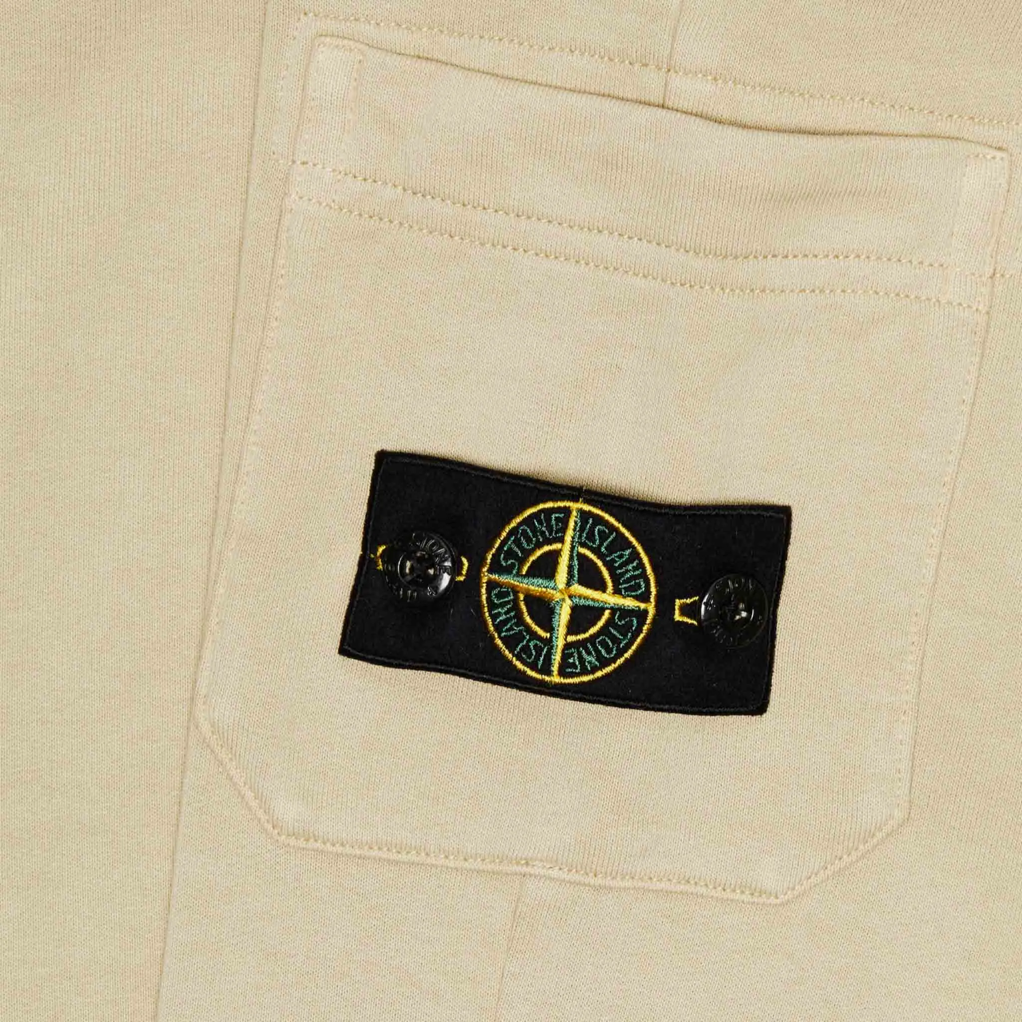 Stone Island Junior Cargo Sweatpants in Ecru