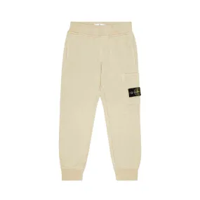 Stone Island Junior Cargo Sweatpants in Ecru