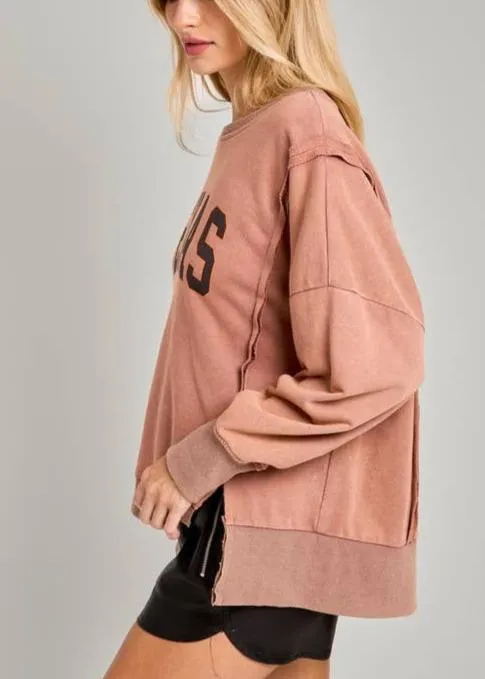 Texas Long Sleeve Drop Shoulder Sweatshirt