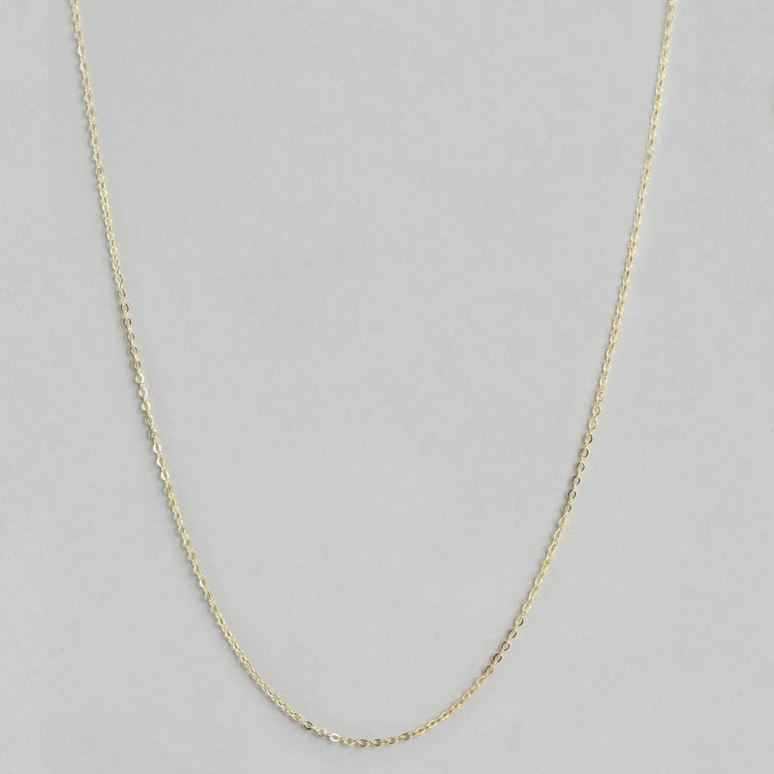 Trendy 925 Sterling Silver Cable Chain in Gold Plating