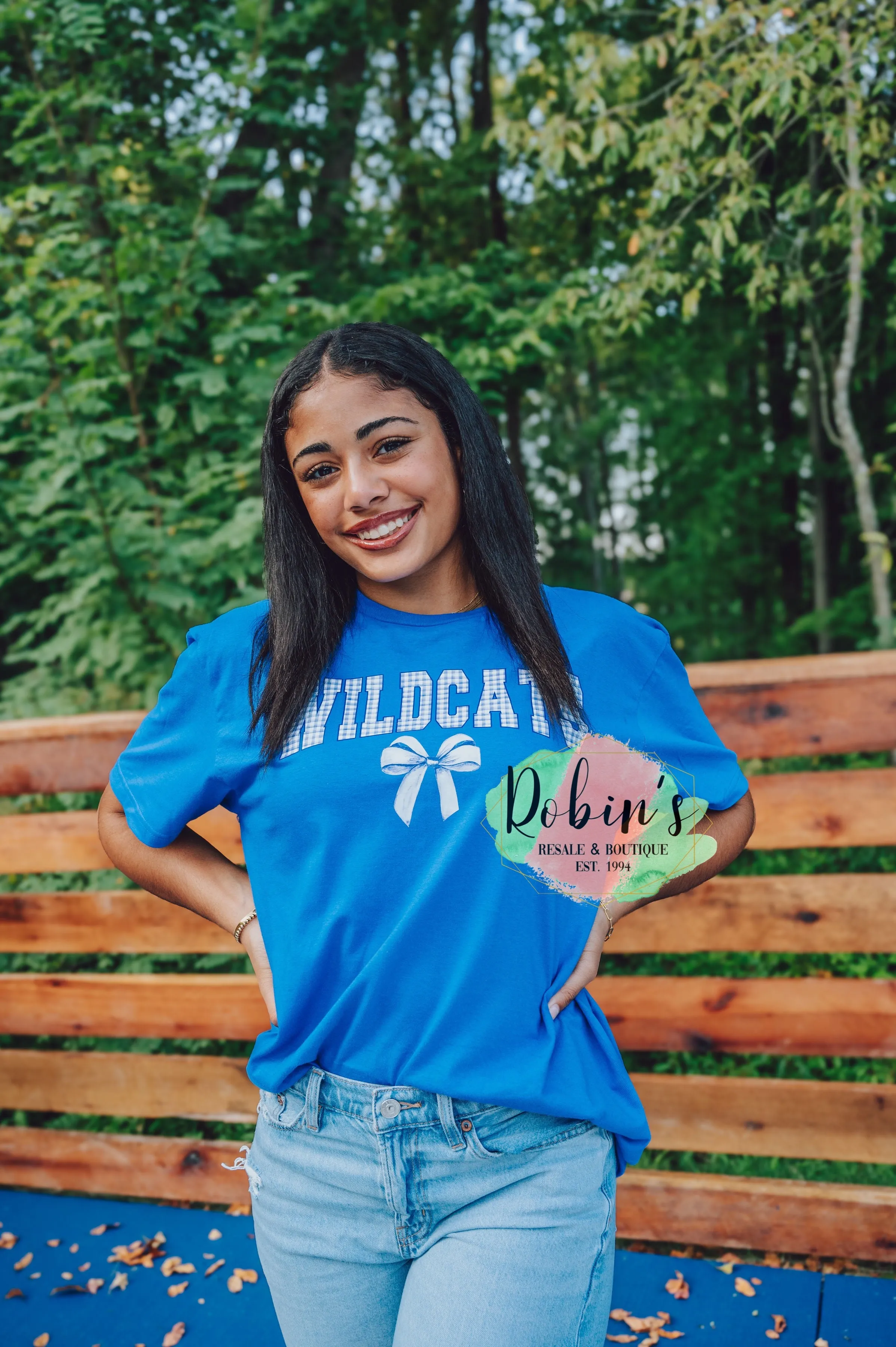 Wildcats Gingham Bow Tee, Sweatshirt, Hoodie Preorder