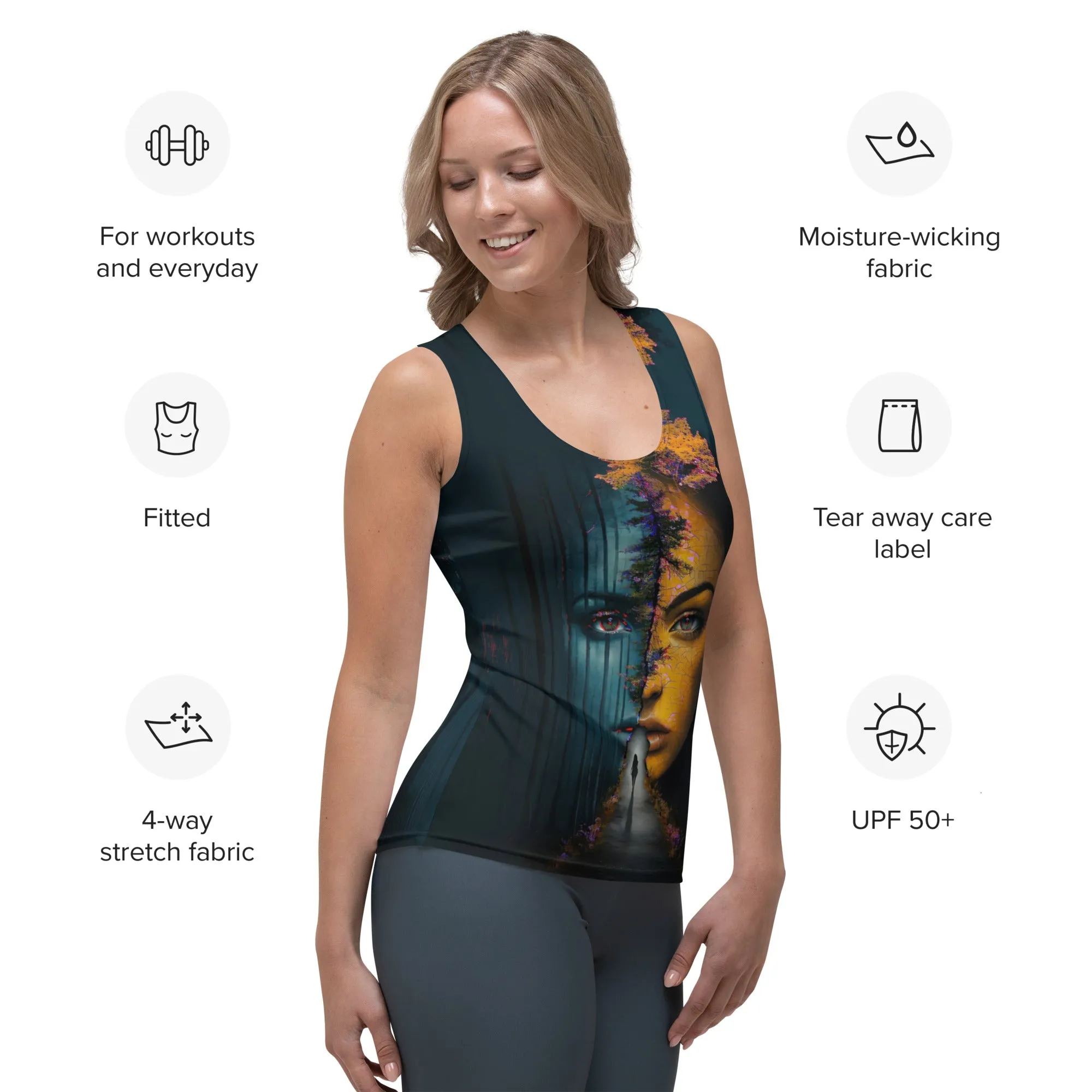 Wisdom Roots Sublimation Cut & Sew Tank Top