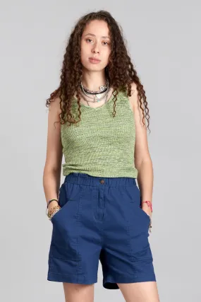 Yana Knitted Top Lime Space Dye Green